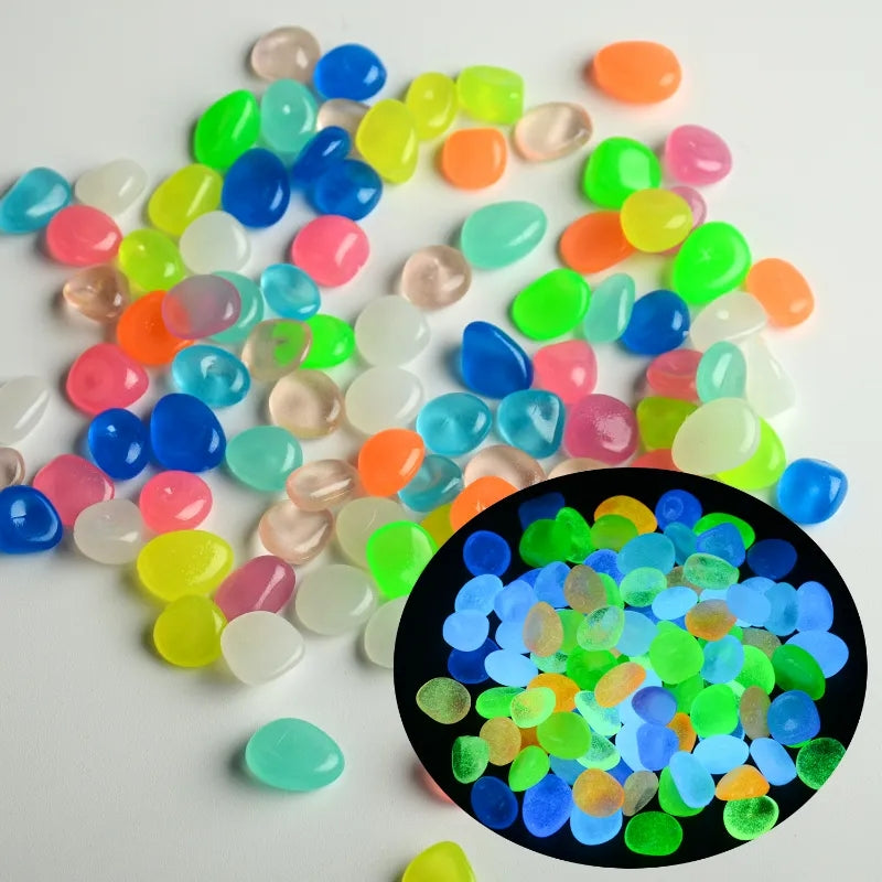 Glow in the Dark Pebbles - Fish Tank