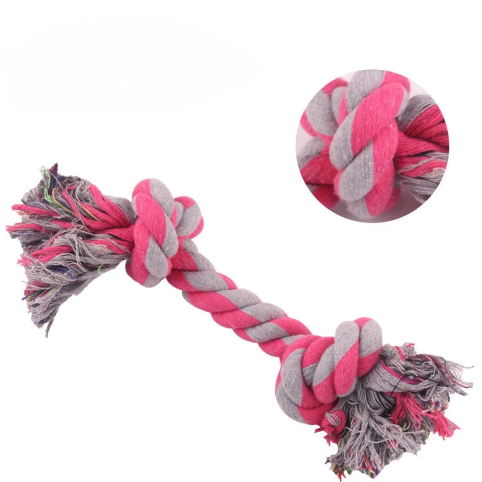 Dog Cotton Linen Braided Bone Rope