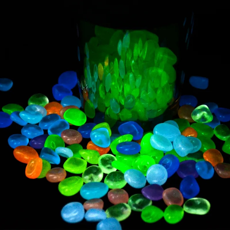 Glow in the Dark Pebbles - Fish Tank
