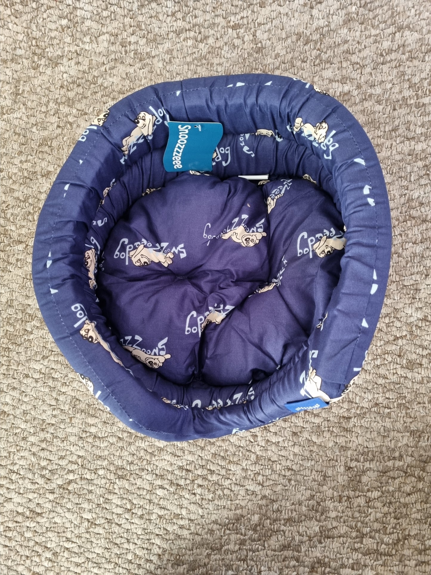 Relax Oval Bed - Navy