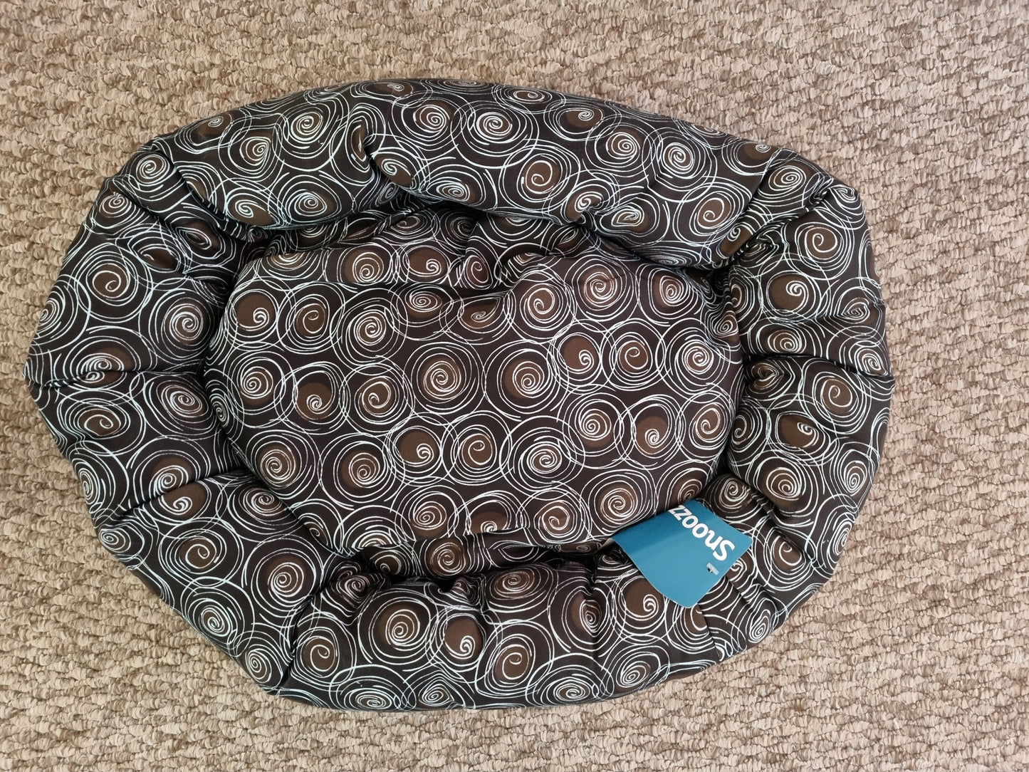Swirls Donut Brown/Turquoise