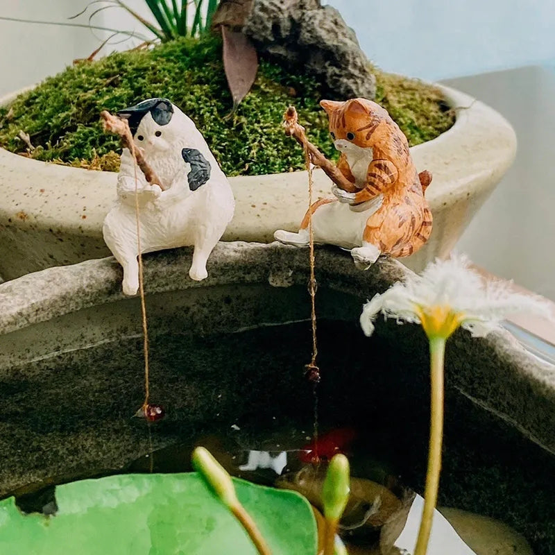 Fishing Cat, Fish Tank Decoration