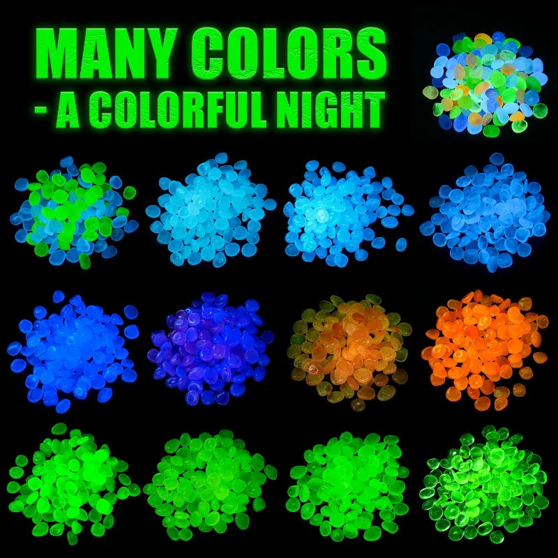 Glow in the Dark Pebbles - Fish Tank