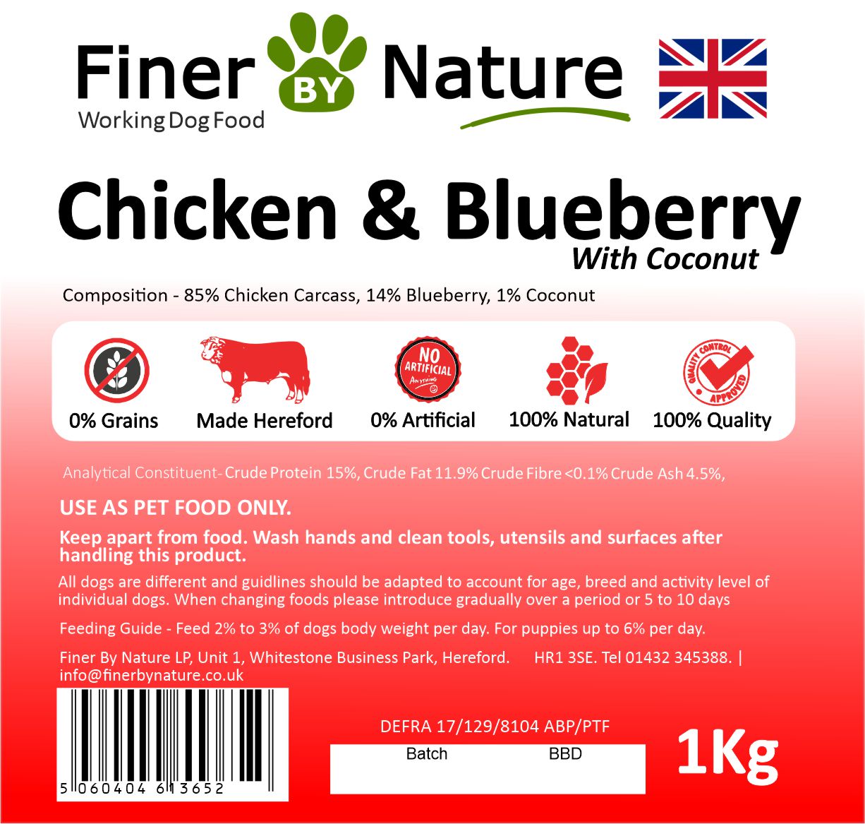 Finer By Nature - Chicken Mix - 14 kg box