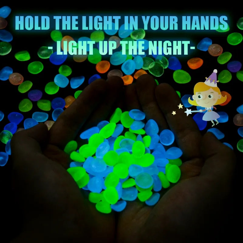 Glow in the Dark Pebbles - Fish Tank