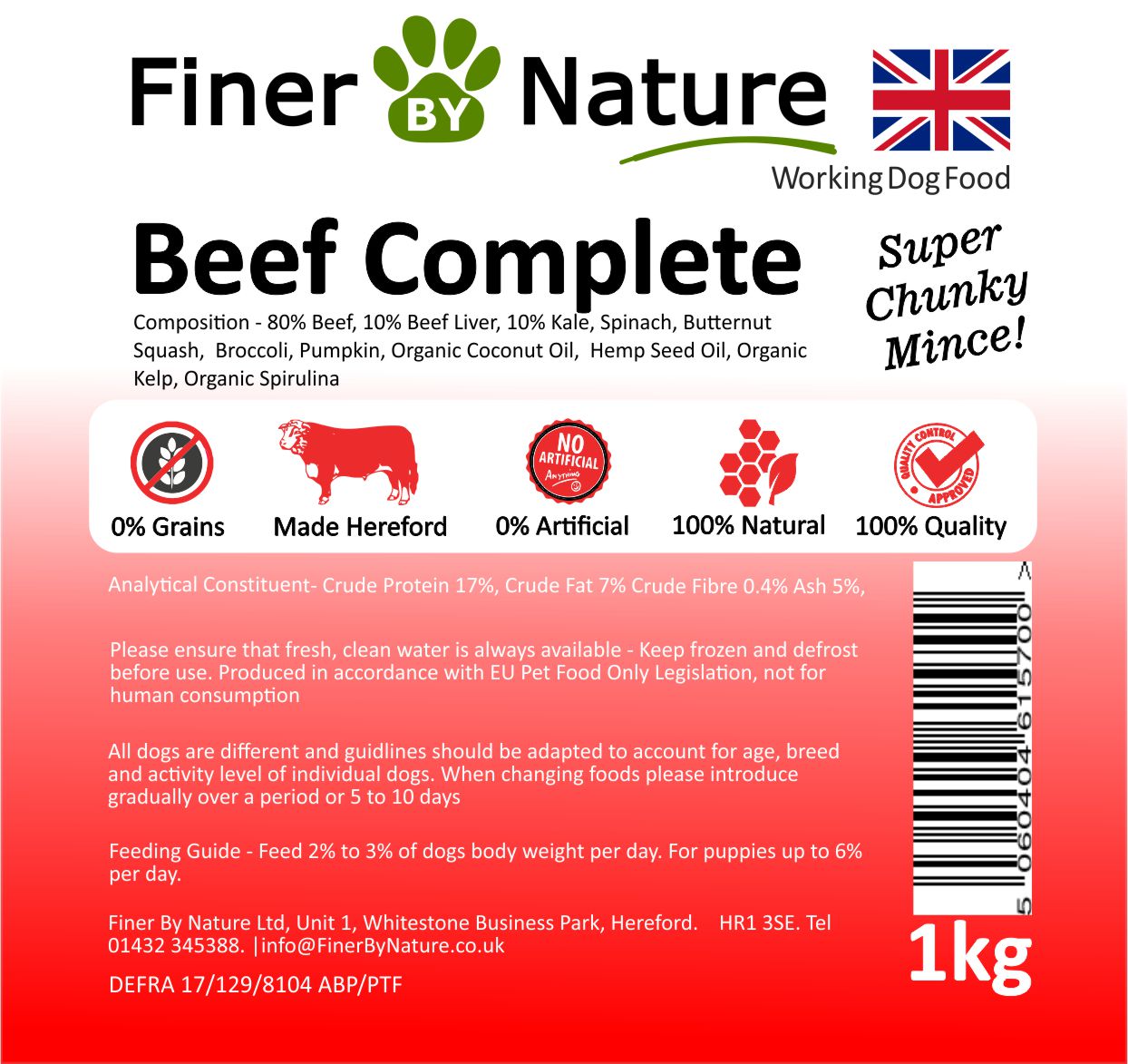 Finer By Nature - Beef Mix - 14 bags