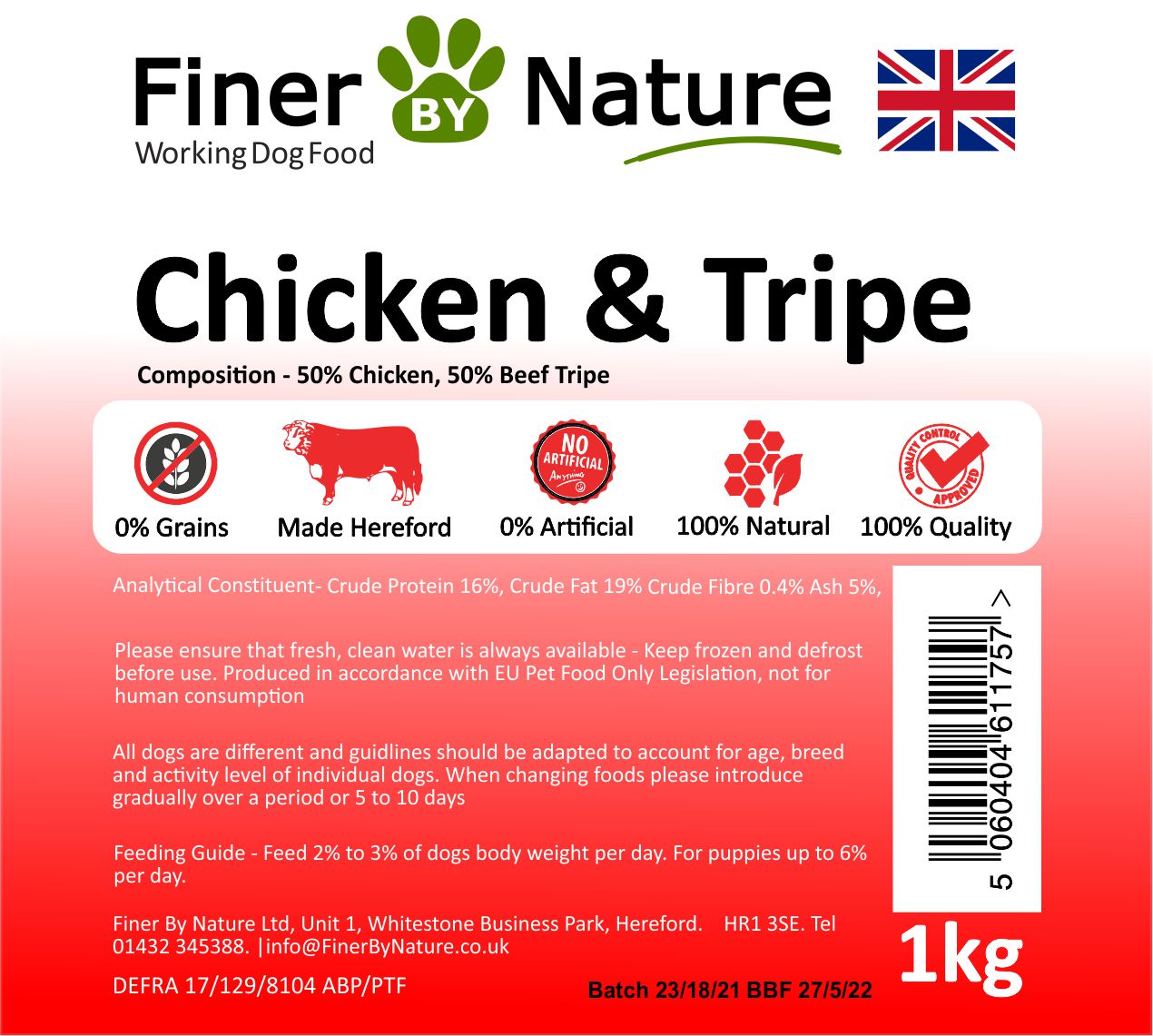 Finer By Nature - Chicken Mix - 14 kg box