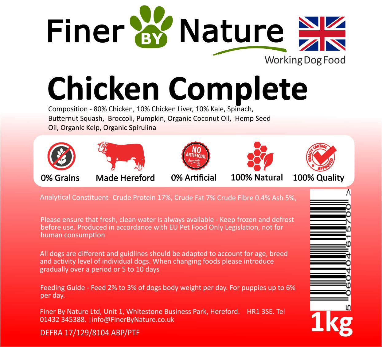 Finer By Nature - Chicken Mix - 14 kg box