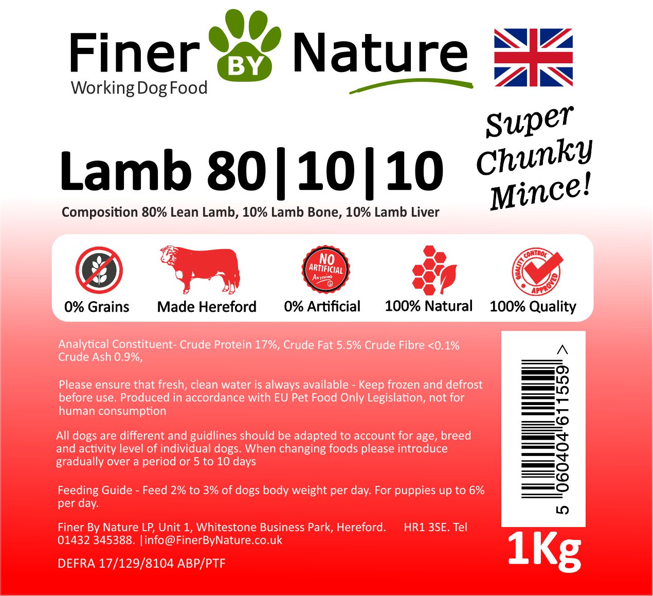 Finer by Nature LAMB 80/10/10