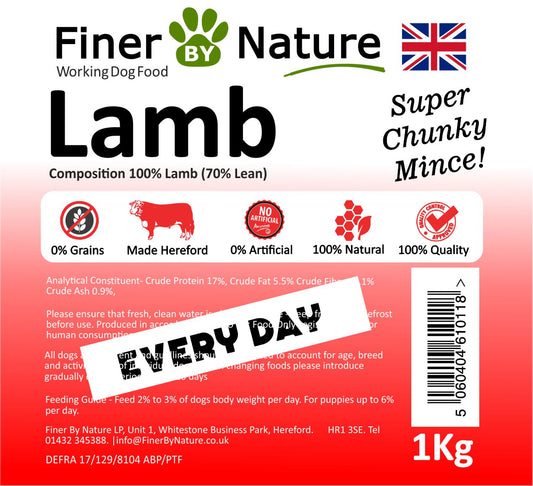Finer by Nature LAMB MINCE RAW