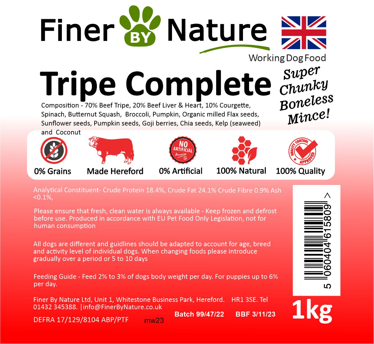 Finer by Nature TRIPE COMPLETE