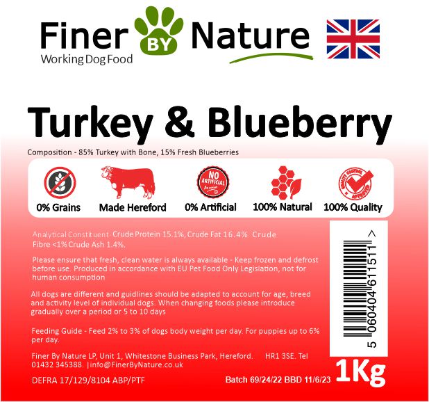 Finer by Nature TURKEY WITH BLUEBERRY