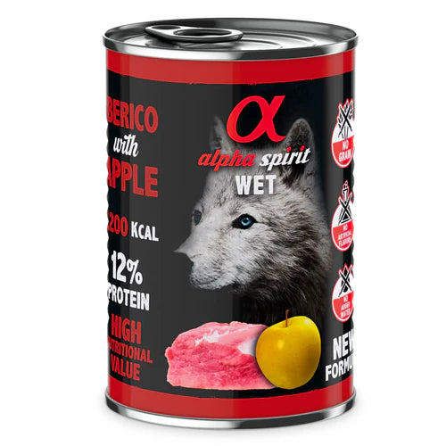 Alpha Spirit Pork with Yellow Apple Complete Wet Canned Dog Food
